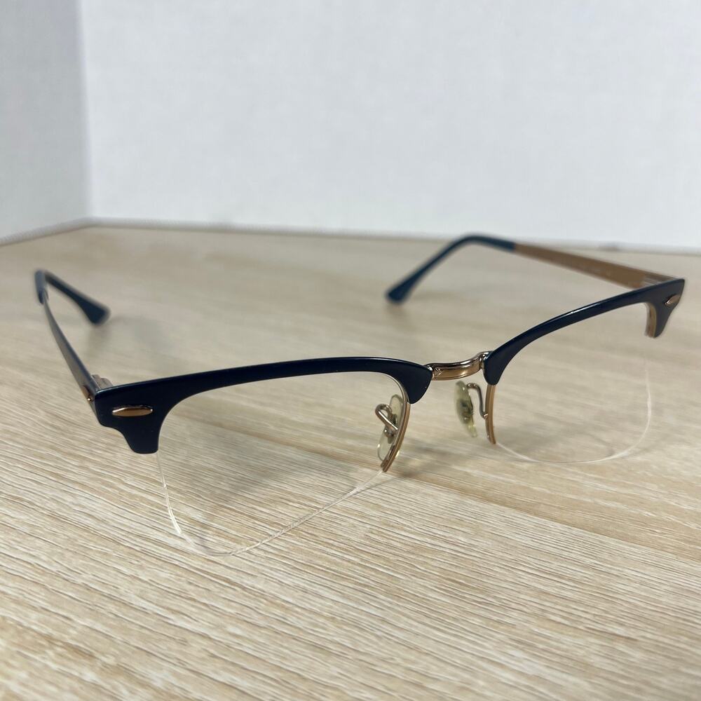 Ray-Ban RB3716-V-M 3055 Eyeglasses Frames Only Blue Metal 50-22-145 Italy